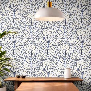Product Image for Indigo Arbor Botanical Wallpaper – 3109