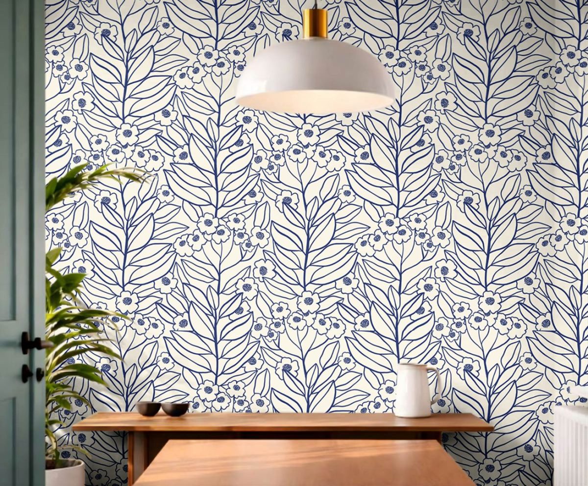 Product Image for Indigo Arbor Botanical Wallpaper – 3109