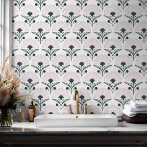 Product Image for Inkshade Fan Indigo Wallpaper – 3120