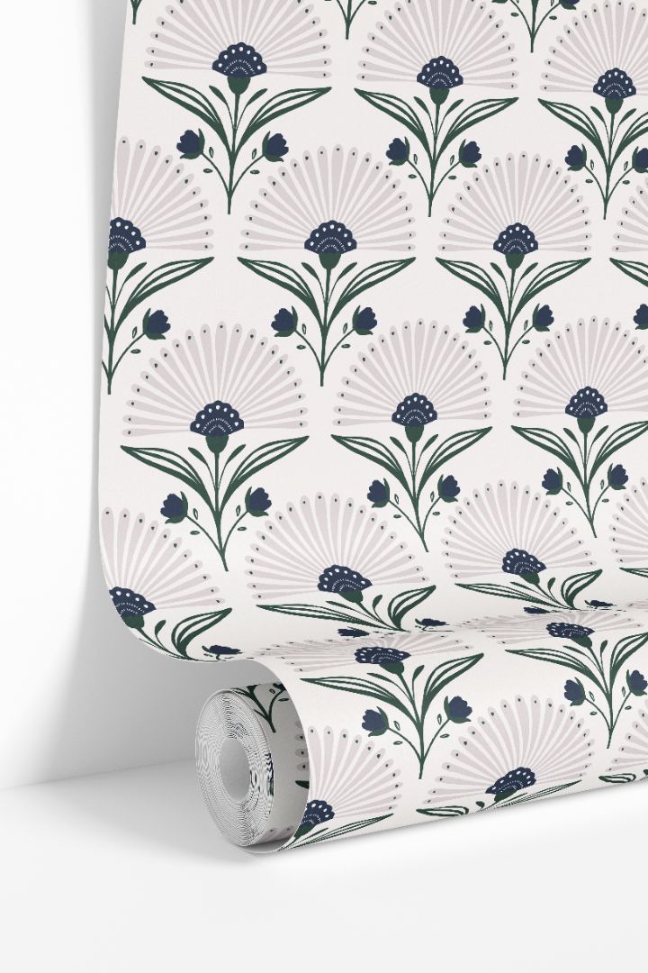 Product Image for Inkshade Fan Indigo Wallpaper – 3120