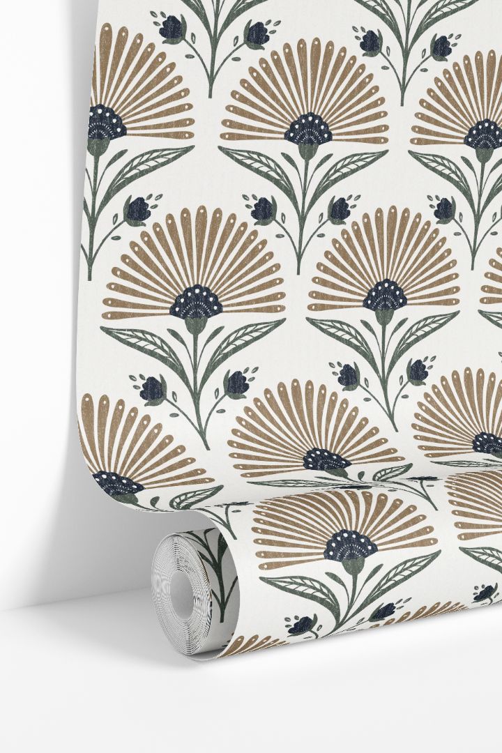 Product Image for Bronzed Fan Botanical Wallpaper – 3116