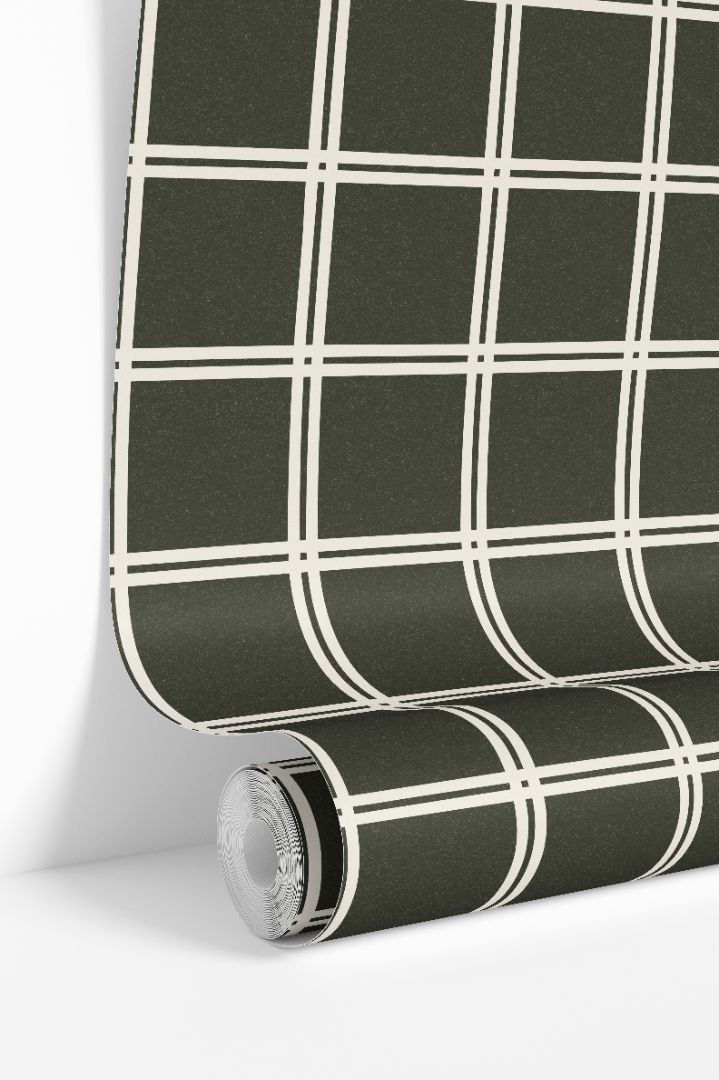 Product Image for Elmstead Grid Green Wallpaper – 3122