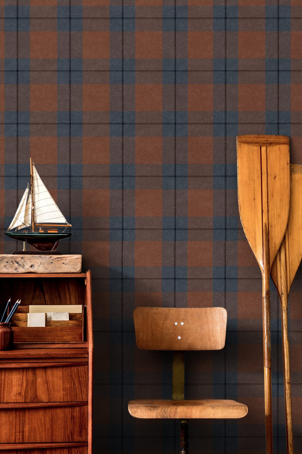 Product Image for Russet Plaid Wallpaper – 3155