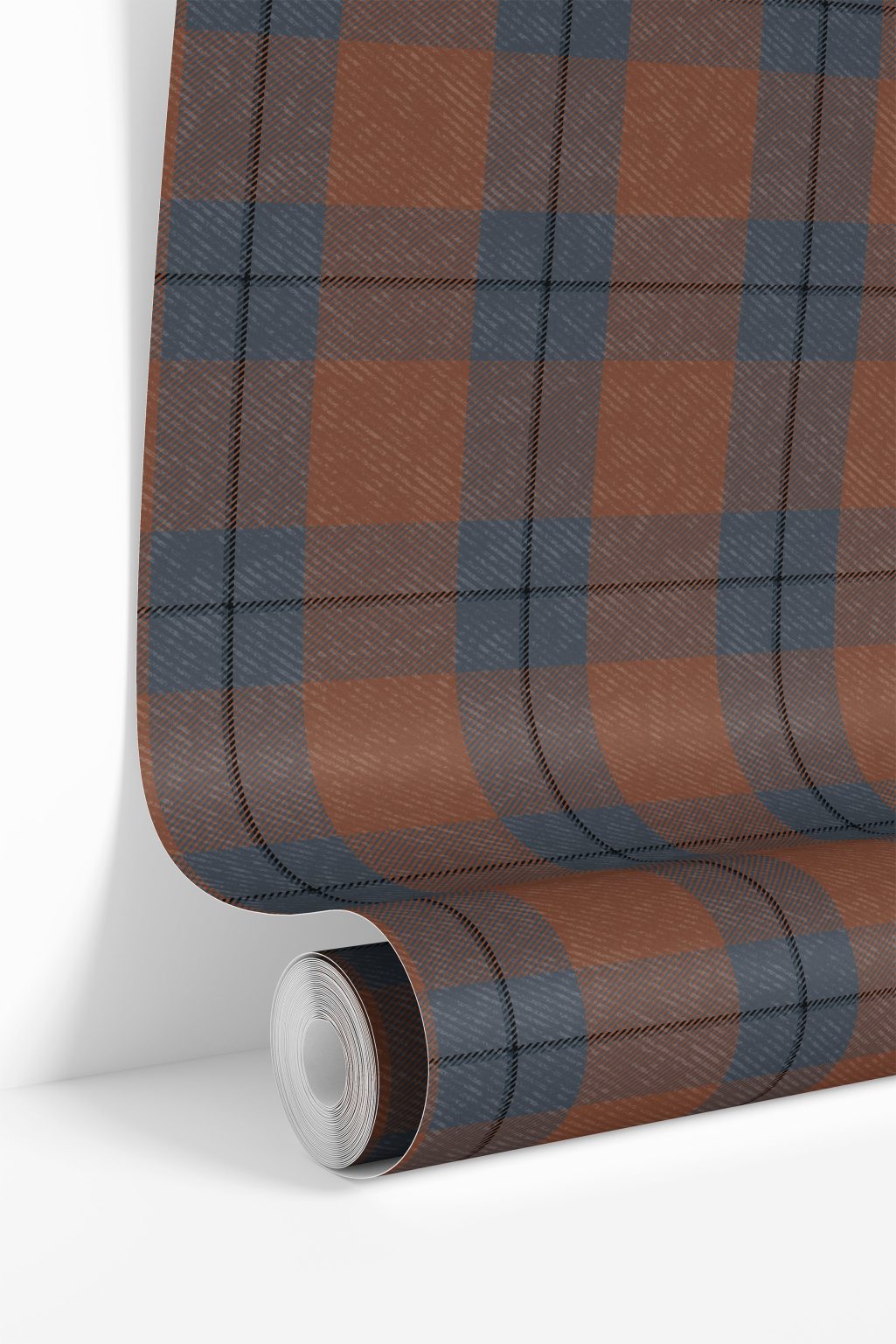 Product Image for Russet Plaid Wallpaper – 3155