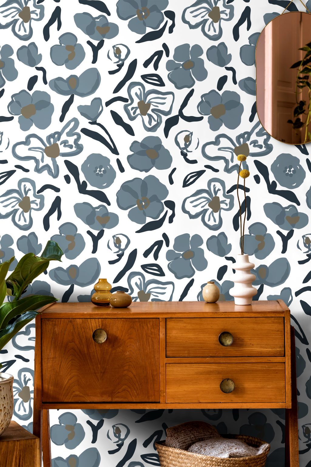 Product Image for Harbor Contour Bloom Wallpaper – 3171