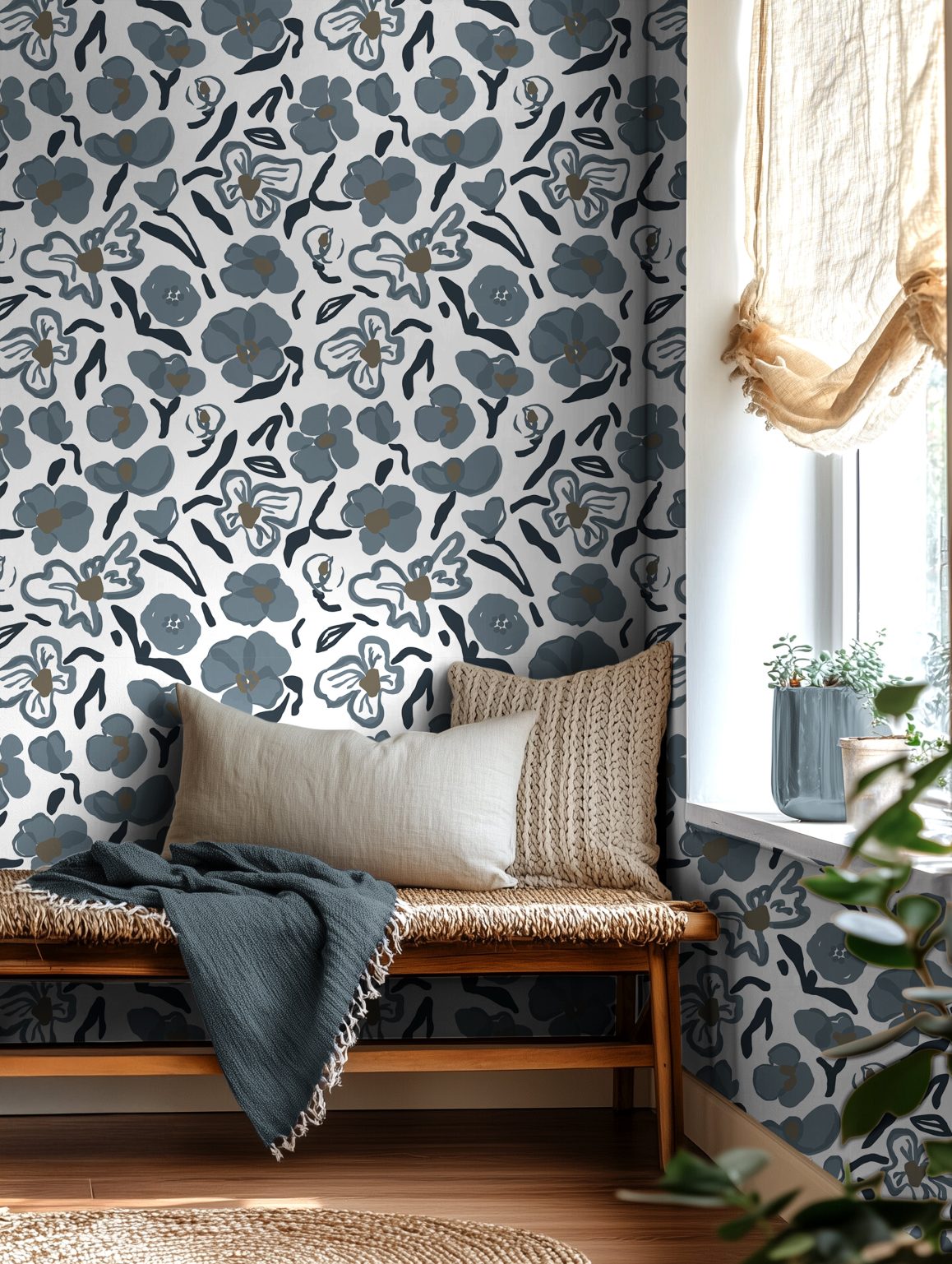 Product Image for Harbor Contour Bloom Wallpaper – 3171