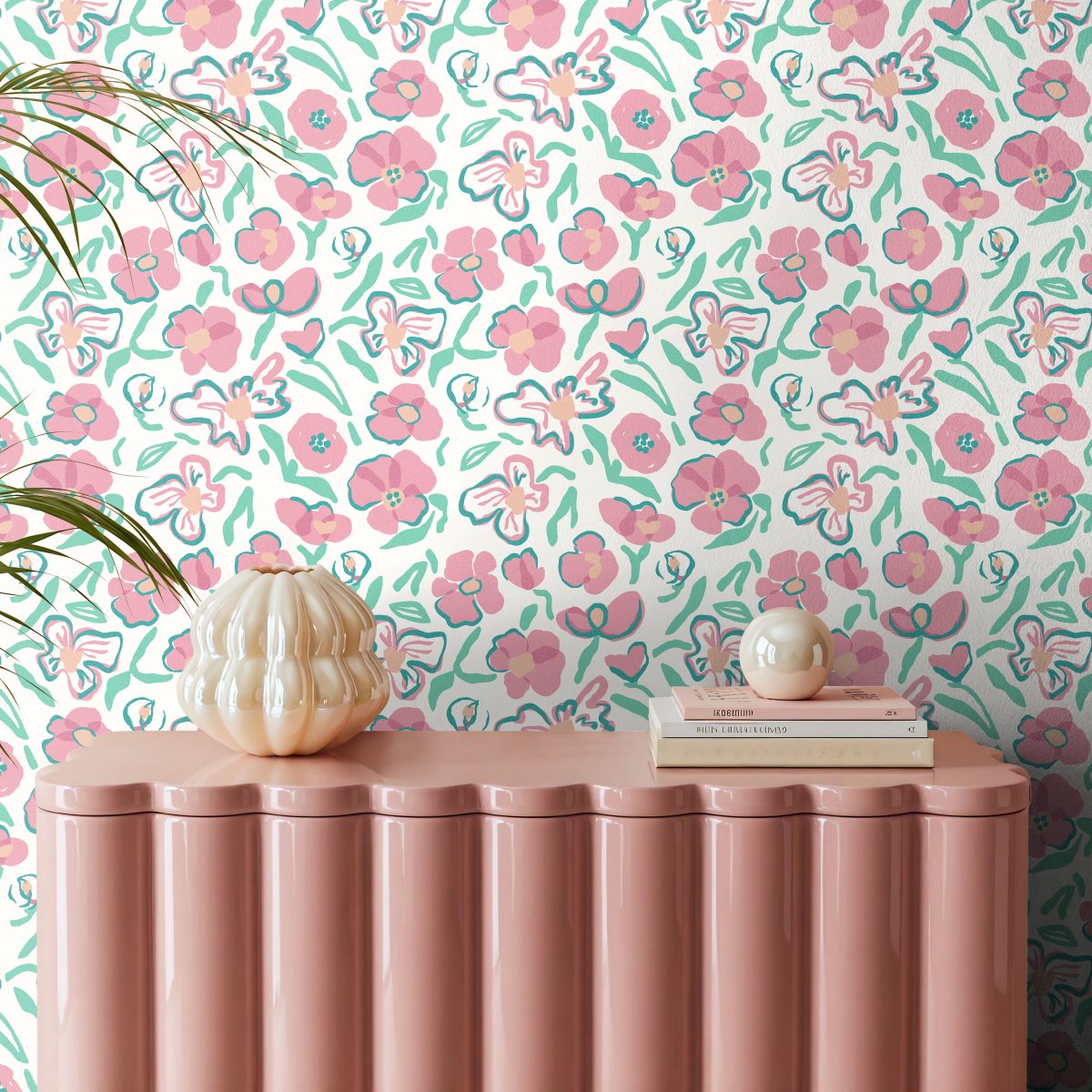 Product Image for Roselle Contour Bloom Wallpaper – 3183