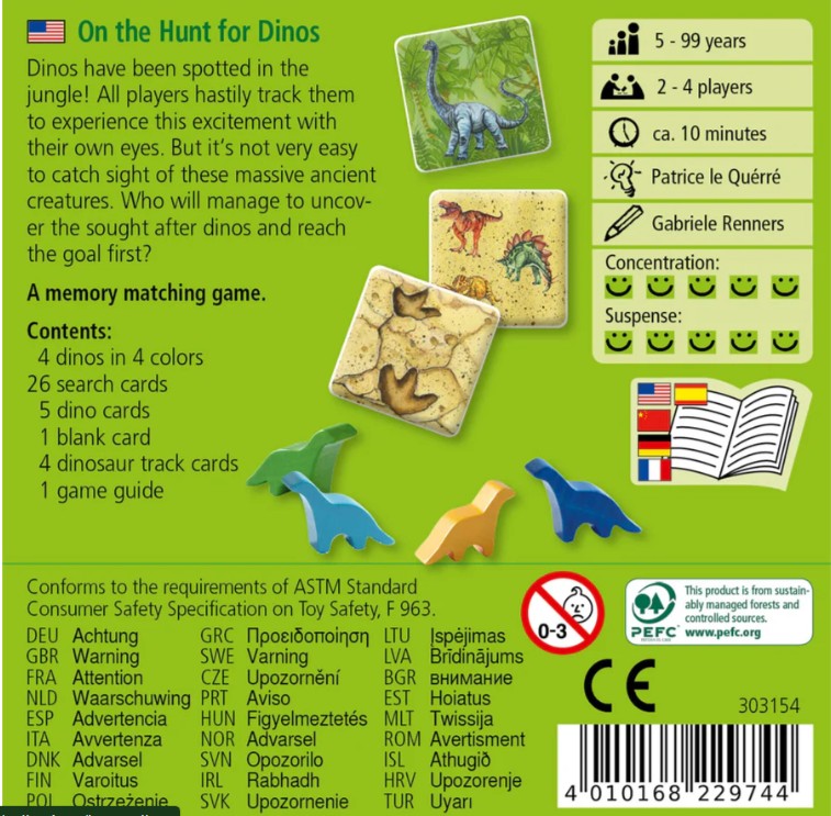 Product Image for HABA Game–On the Hunt for Dinos mini game