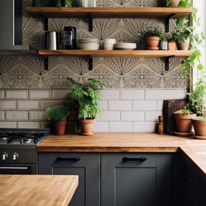 Product Image for Decorative Deco | Neutral Geometric Removable Wallpaper for Kitchen, Bedroom, Doors, Walls, DIY Home Decor 1097a