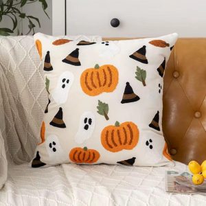Product Image for  Embroidered Halloween Pillow Cover