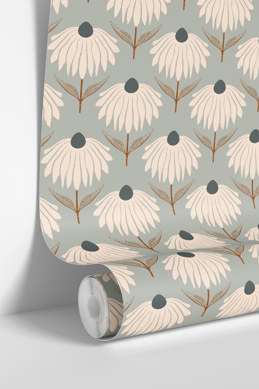 Product Image for Deco Inspired Coneflowers Dual Tone | Wallpaper Peel and Stick | Removable Wallpaper | Peel and Stick Wallpaper | Wall Paper Peel And Stick | 1634