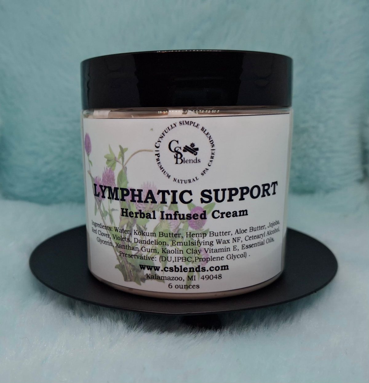 Product Image for “Lymphatic Support” Herbal Massage Body Cream – Red Clover, Dandelion, Calendula, Dandelion