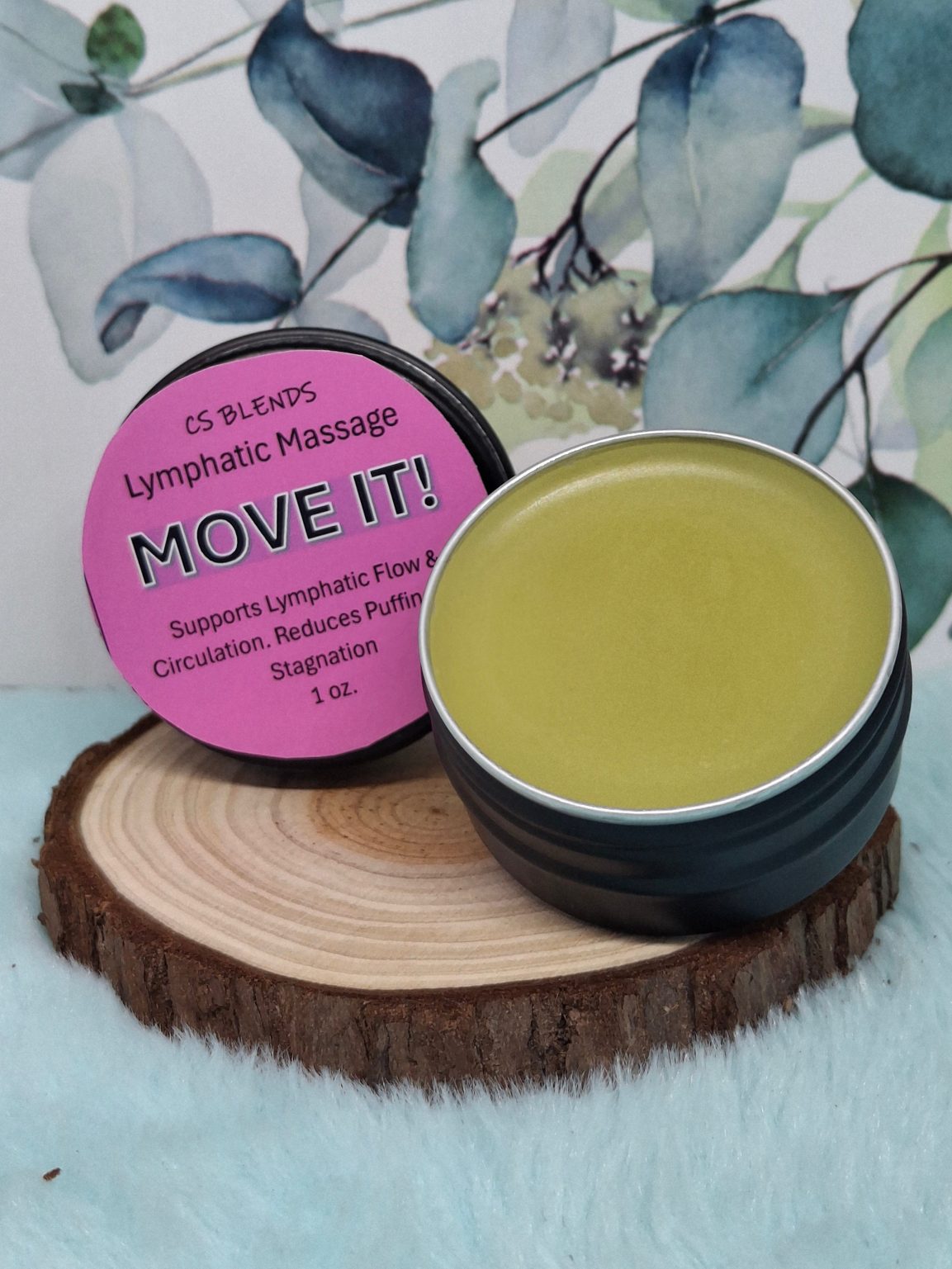 Product Image for “Move it” Herbal Lymphatic Massage Balm – Red Clover, Dandelion