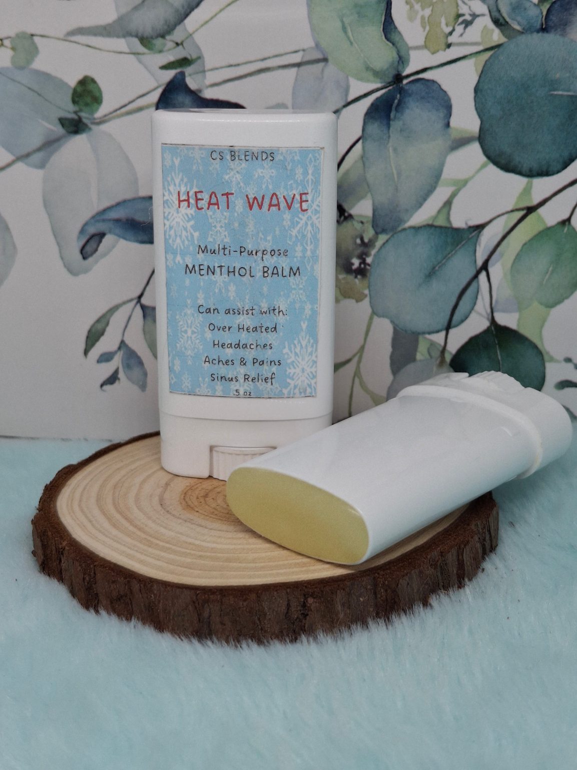 Product Image for “Heat Wave” Cooling Menthol Balm – Refreshing Herbal Comfort for Overheated Skin, Hot Flashed, & Muscle Tension