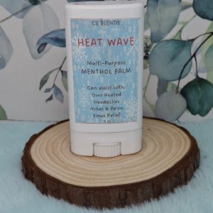 Product Image for “Heat Wave” Cooling Menthol Balm – Refreshing Herbal Comfort for Overheated Skin, Hot Flashed, & Muscle Tension