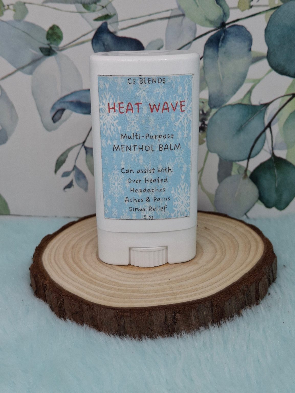 Product Image for “Heat Wave” Cooling Menthol Balm – Refreshing Herbal Comfort for Overheated Skin, Hot Flashed, & Muscle Tension