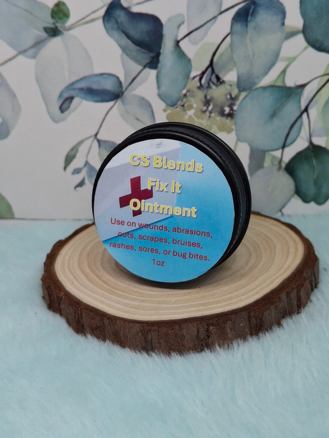 Product Image for “Fix It” Herbal First Aid Balm For Scrapes and Cuts – Yarrow, Self Heal