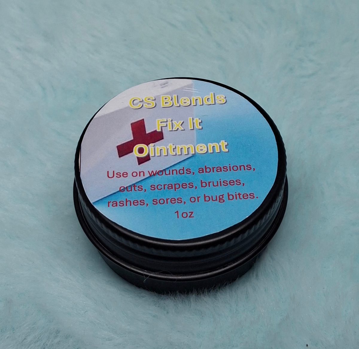 Product Image for “Fix It” Herbal First Aid Balm For Scrapes and Cuts – Yarrow, Self Heal