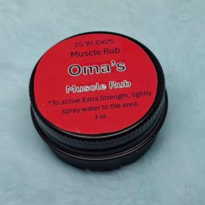 Product Image for “Oma’s” Muscle Rub balm – warming menthol & cayenne balm for sore muscles and joint relief.