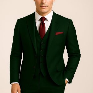 Product Image for The Emerald Forest – Hunter Green 3-Piece with Burgundy Accents