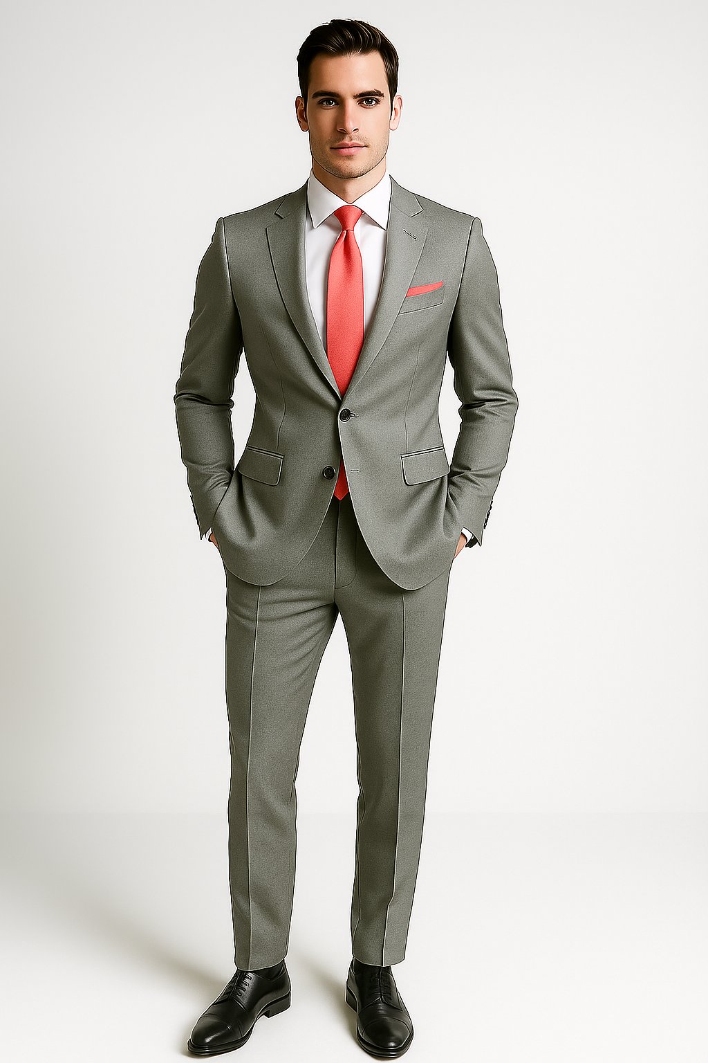 Product Image for The Coral Coast – Light Grey 2-Piece with Coral Accents