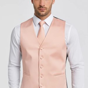 Product Image for Peach Vest and Tie Set