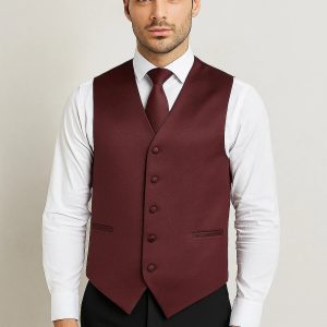 Product Image for Men’s Vest & Tie Set – Reds | KCT Menswear