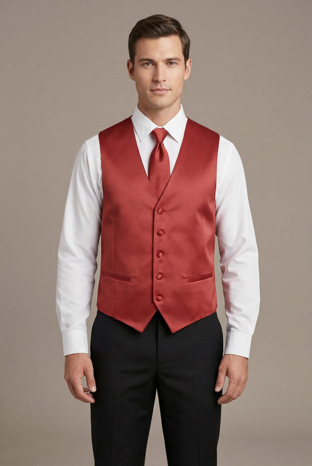 Product Image for Men’s Vest & Tie Set – Reds | KCT Menswear