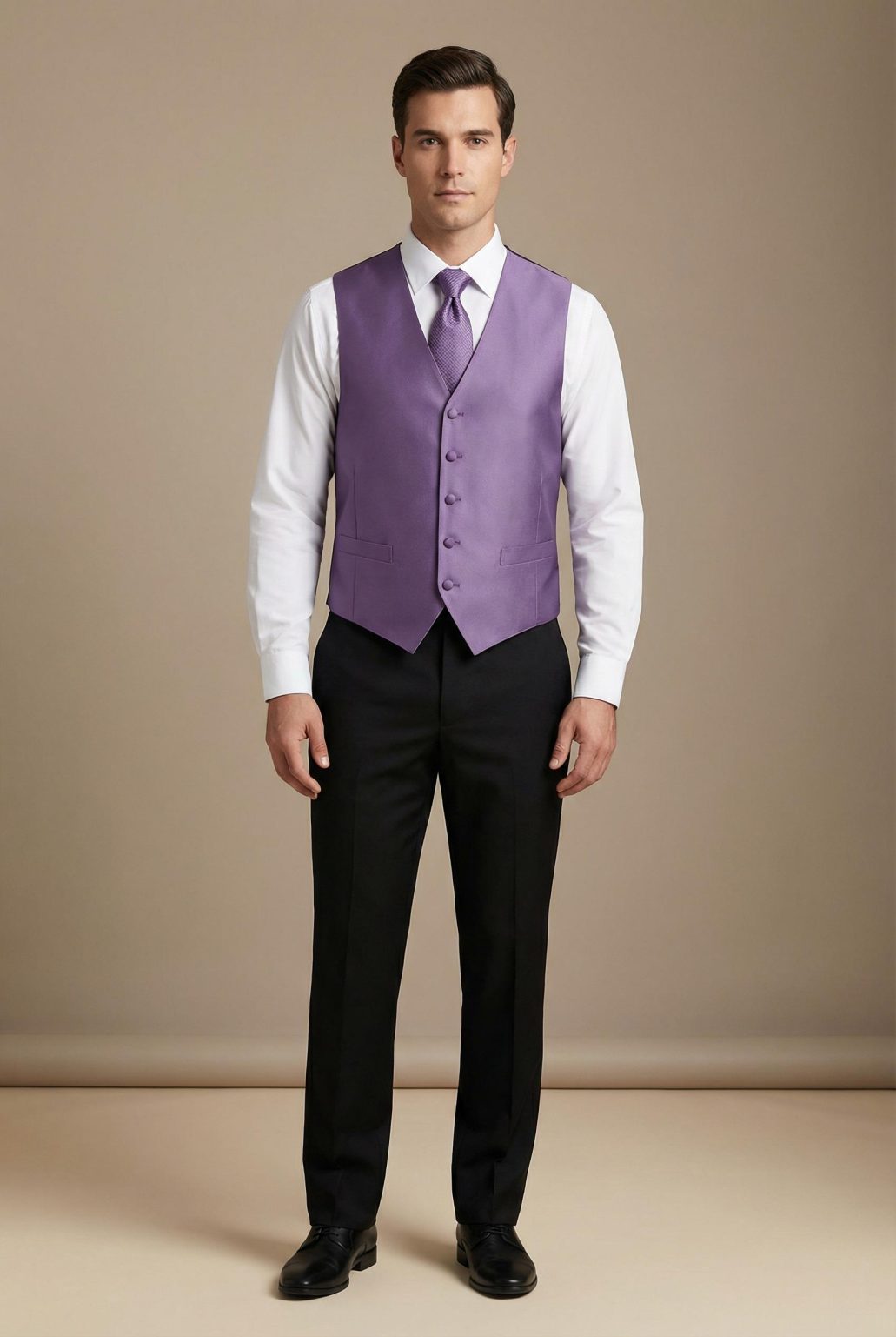 Product Image for Men’s Vest & Tie Set – Purples | KCT Menswear