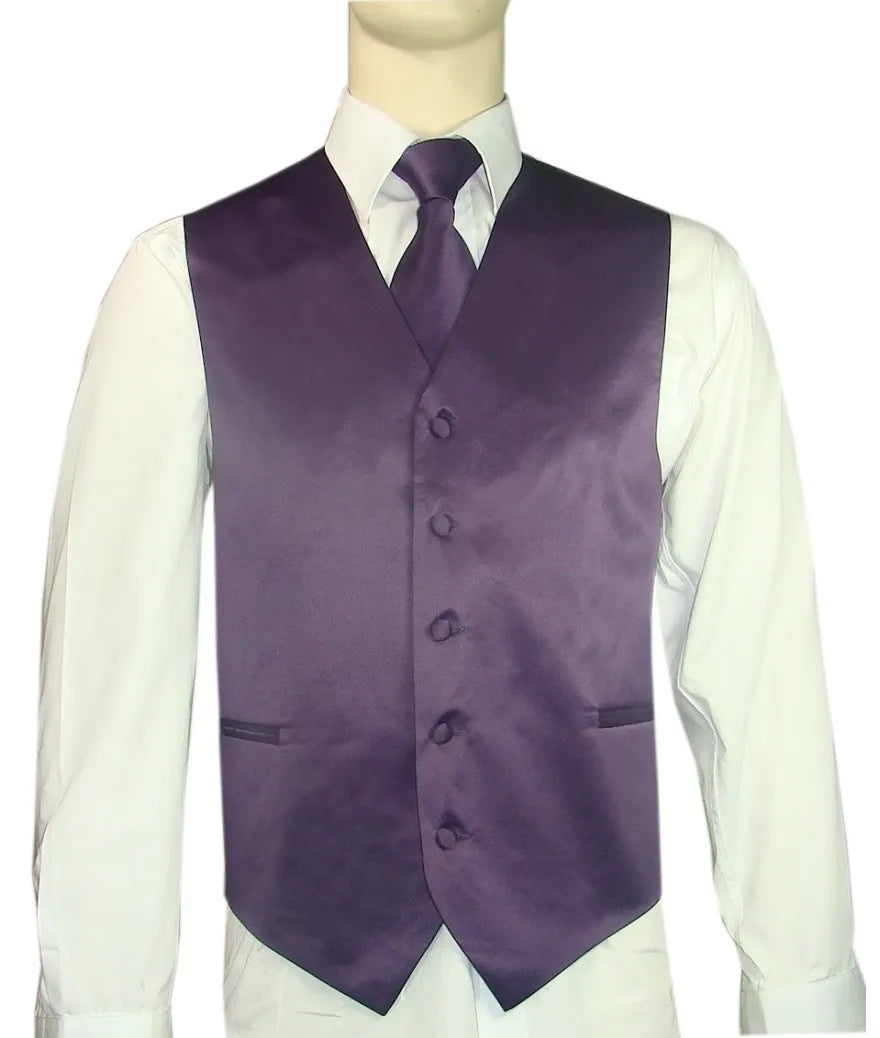 Product Image for Men’s Vest & Tie Set – Purples | KCT Menswear