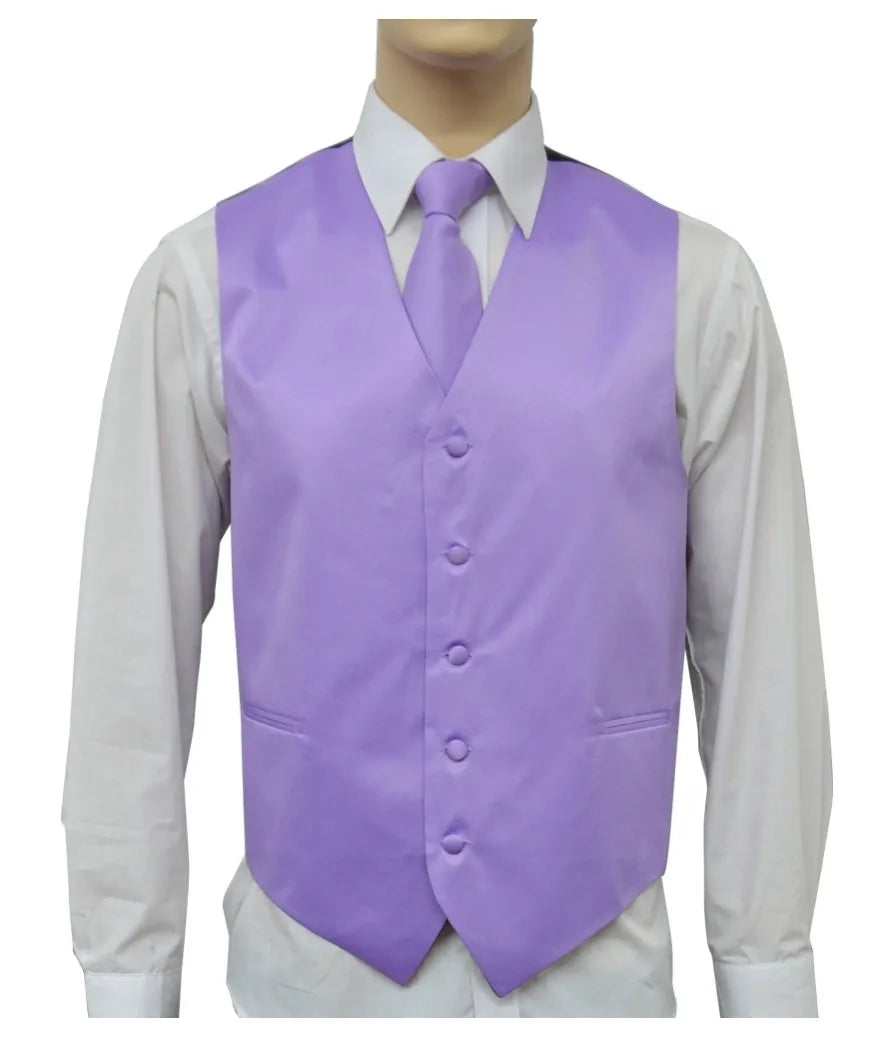 Product Image for Men’s Vest & Tie Set – Purples | KCT Menswear