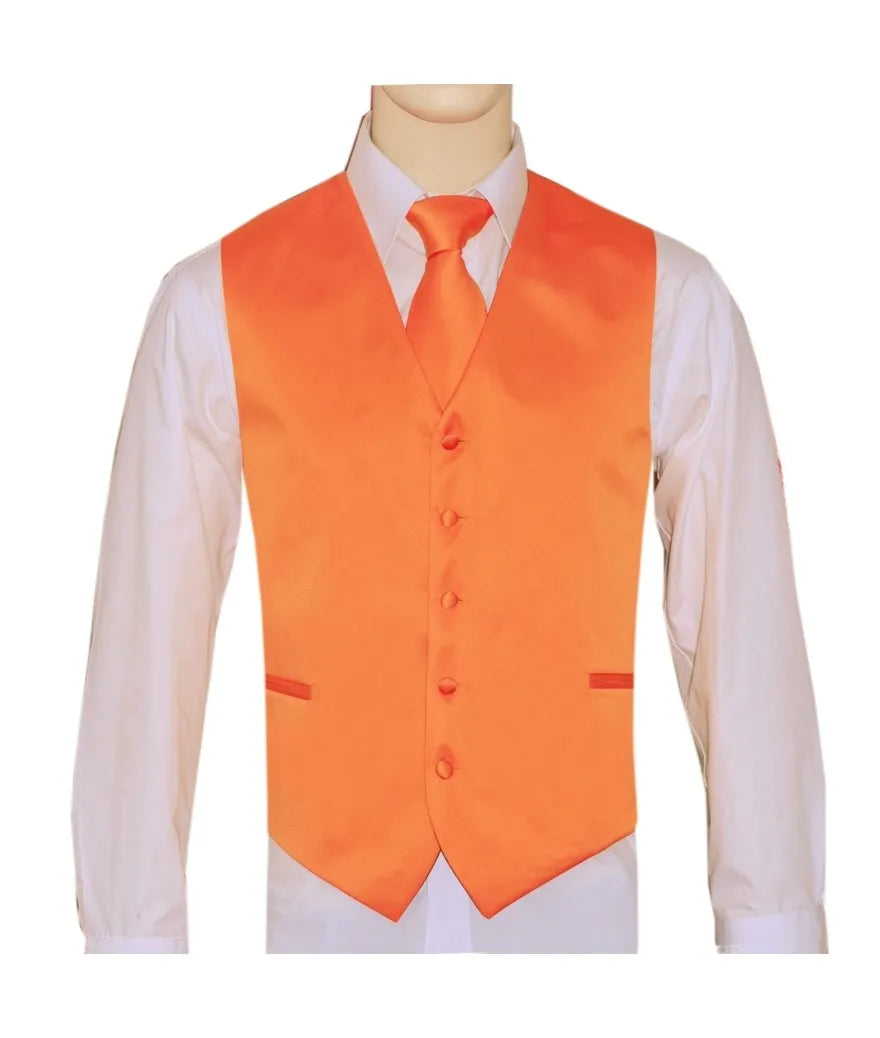 Product Image for Men’s Vest & Tie Set – Oranges | KCT Menswear