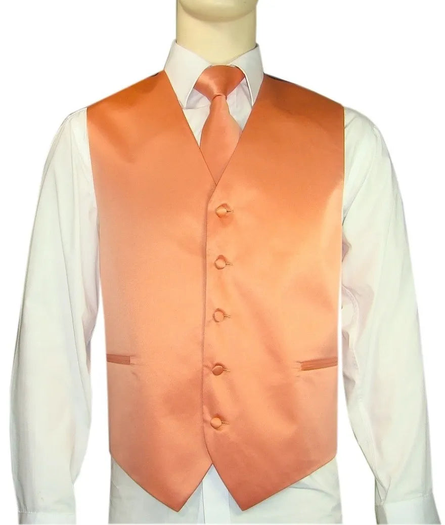 Product Image for Men’s Vest & Tie Set – Oranges | KCT Menswear