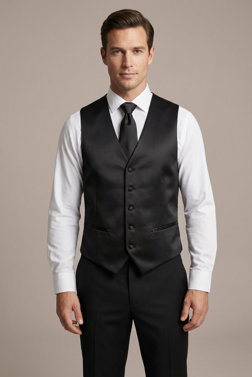 Product Image for Men’s Vest & Tie Set – Neutrals | KCT Menswear
