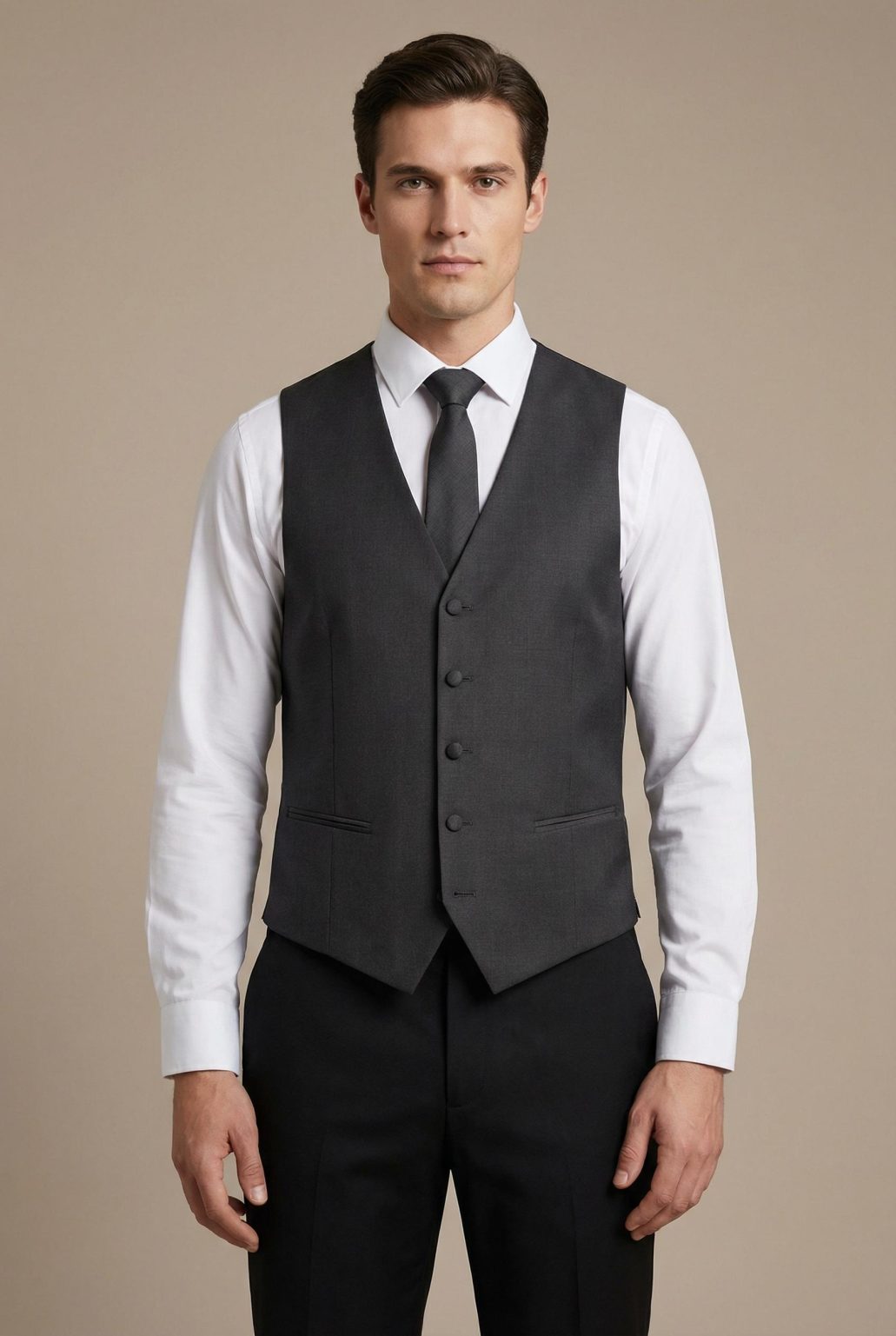 Product Image for Men’s Vest & Tie Set – Neutrals | KCT Menswear