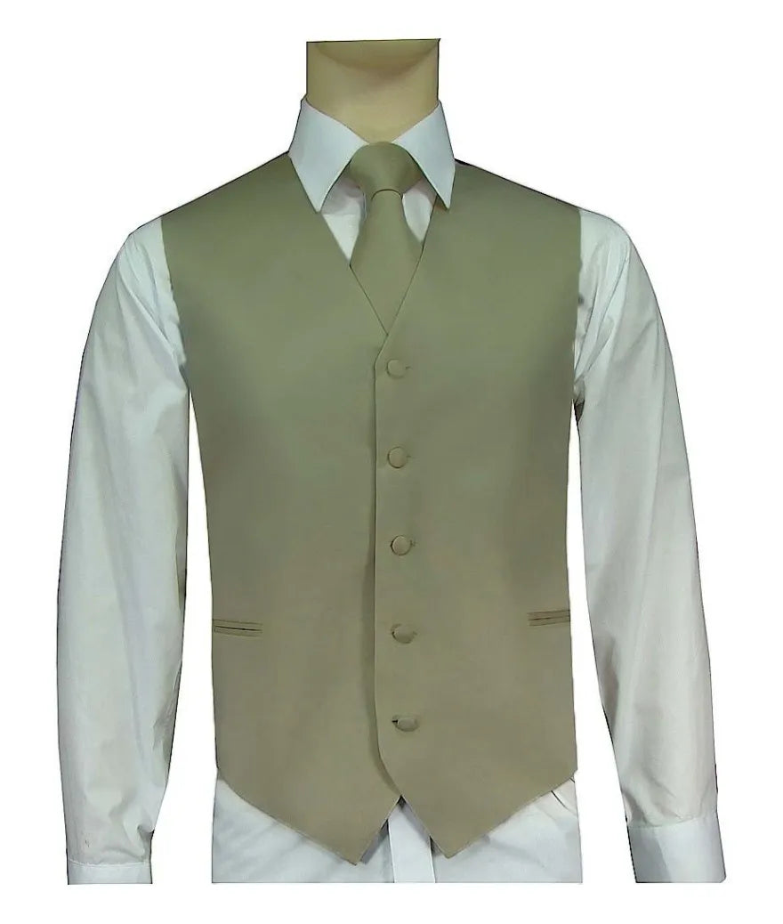 Product Image for Men’s Vest & Tie Set – Neutrals | KCT Menswear