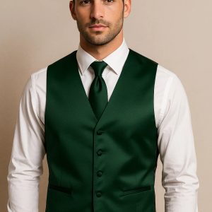 Product Image for Men’s Vest & Tie Set – Greens-Vibrant | KCT Menswear