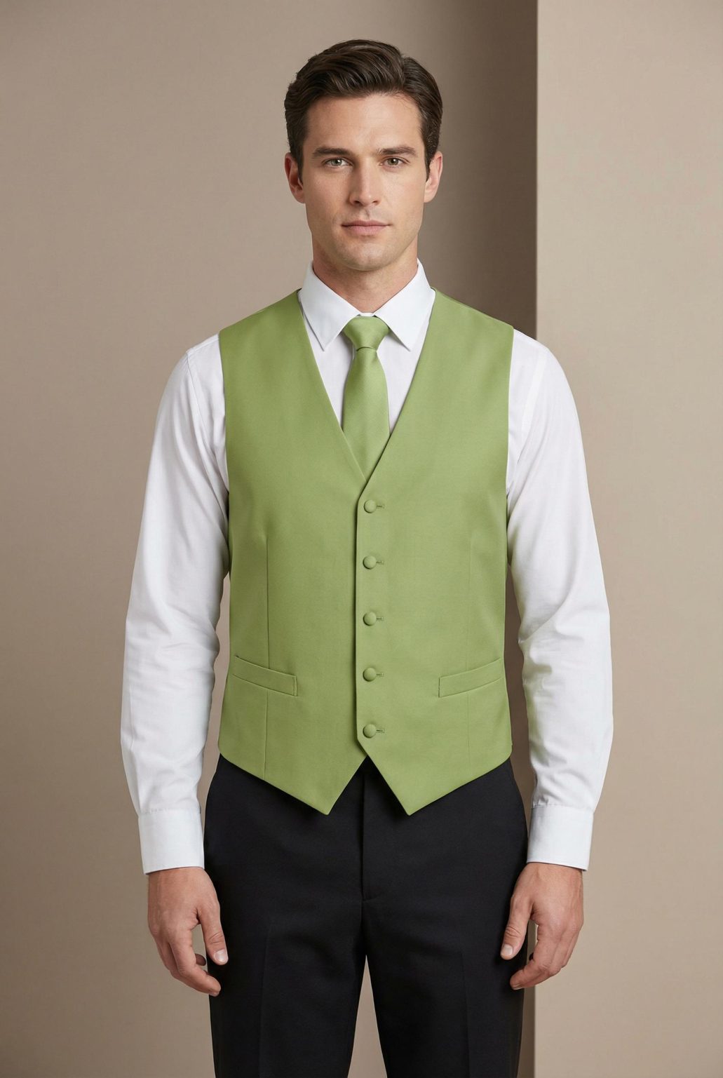 Product Image for Men’s Vest & Tie Set – Greens-Vibrant | KCT Menswear