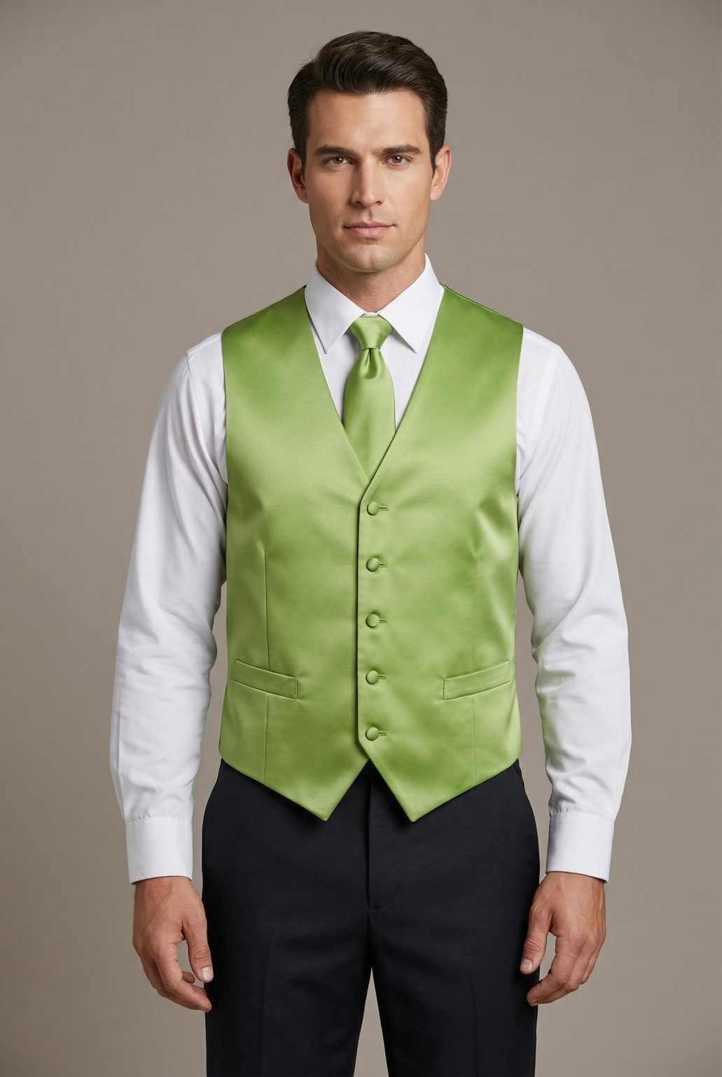 Product Image for Men’s Vest & Tie Set – Greens-Vibrant | KCT Menswear