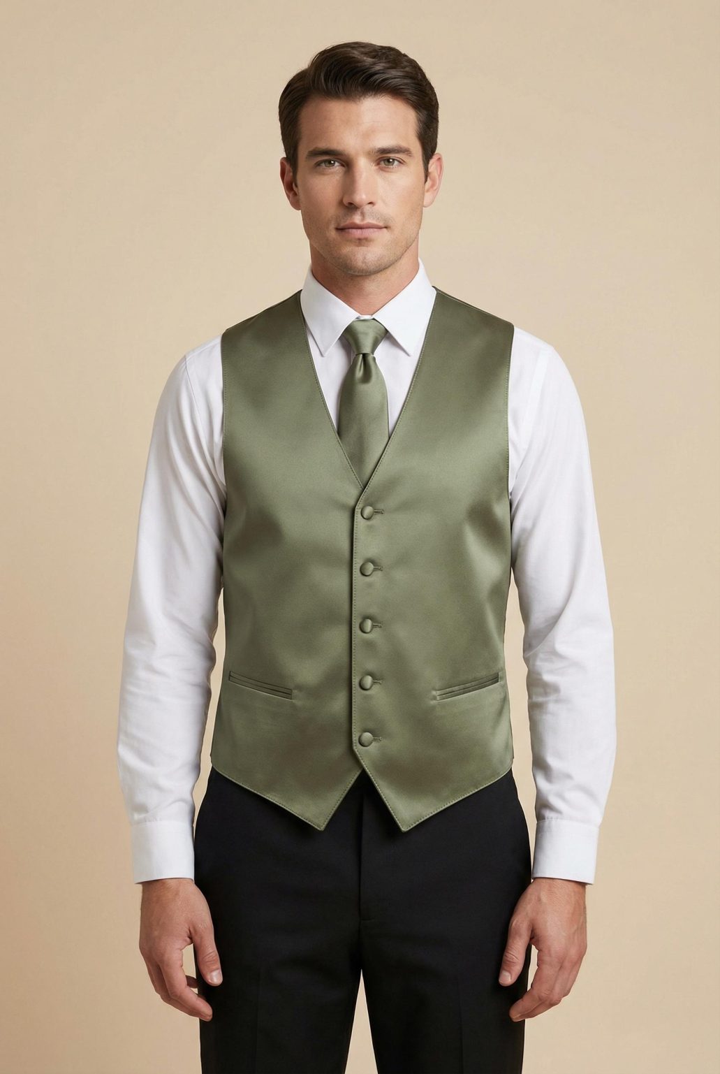 Product Image for Men’s Vest & Tie Set – Greens-Vibrant | KCT Menswear