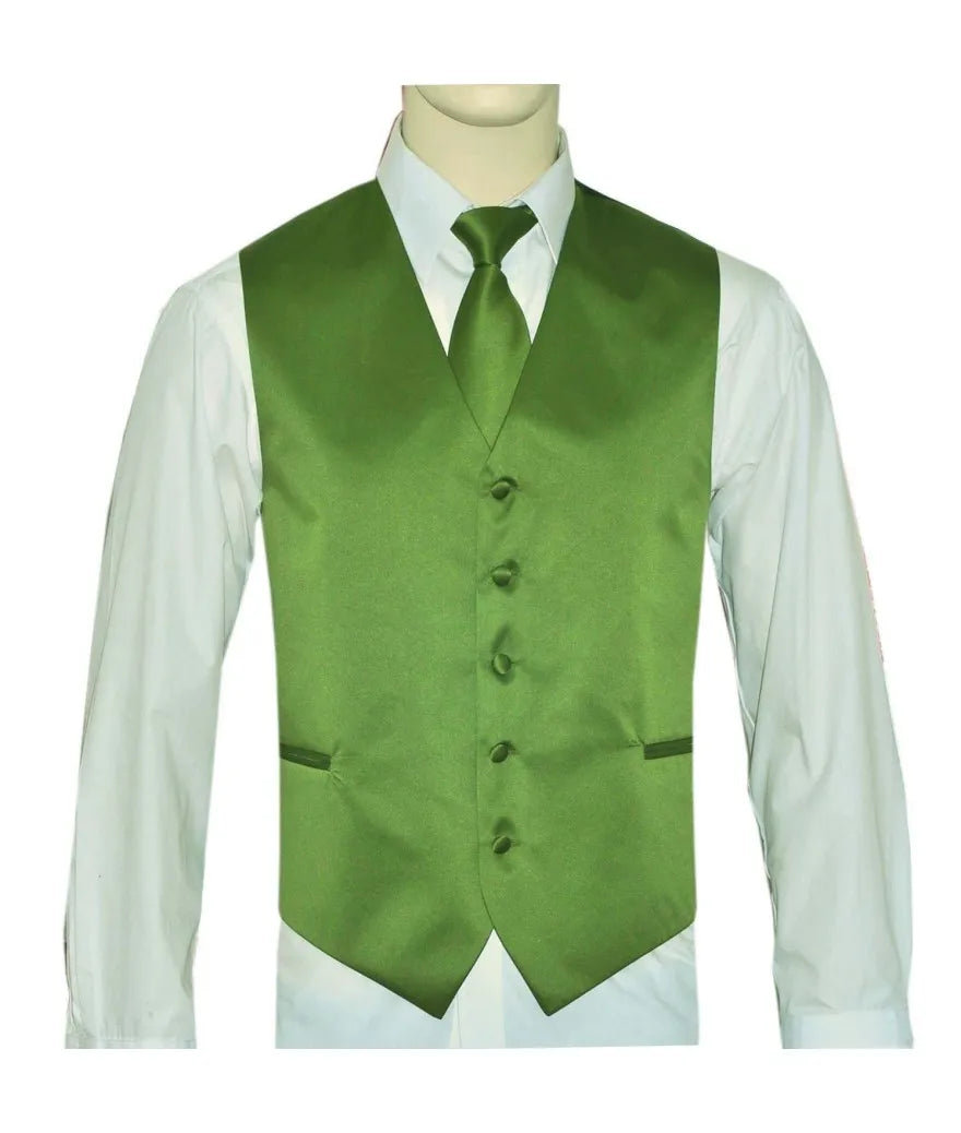 Product Image for Men’s Vest & Tie Set – Greens-Vibrant | KCT Menswear