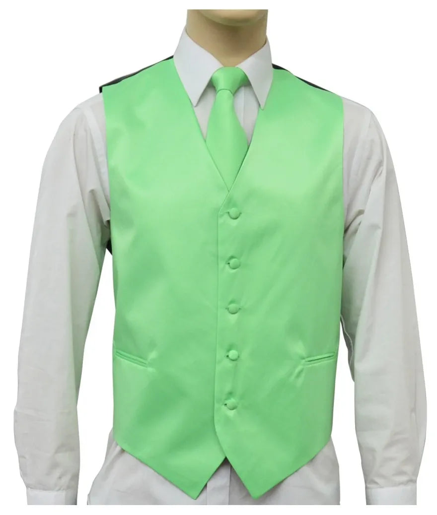 Product Image for Men’s Vest & Tie Set – Greens-Vibrant | KCT Menswear