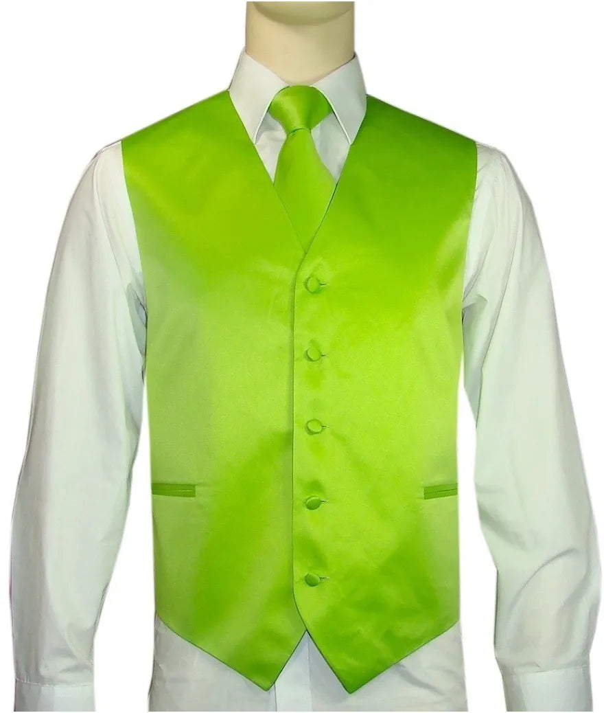 Product Image for Men’s Vest & Tie Set – Greens-Vibrant | KCT Menswear