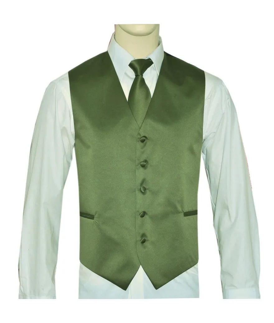 Product Image for Men’s Vest & Tie Set – Greens-Vibrant | KCT Menswear