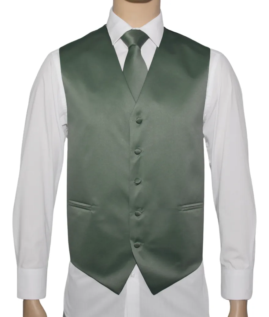 Product Image for Men’s Vest & Tie Set – Greens-Cool | KCT Menswear