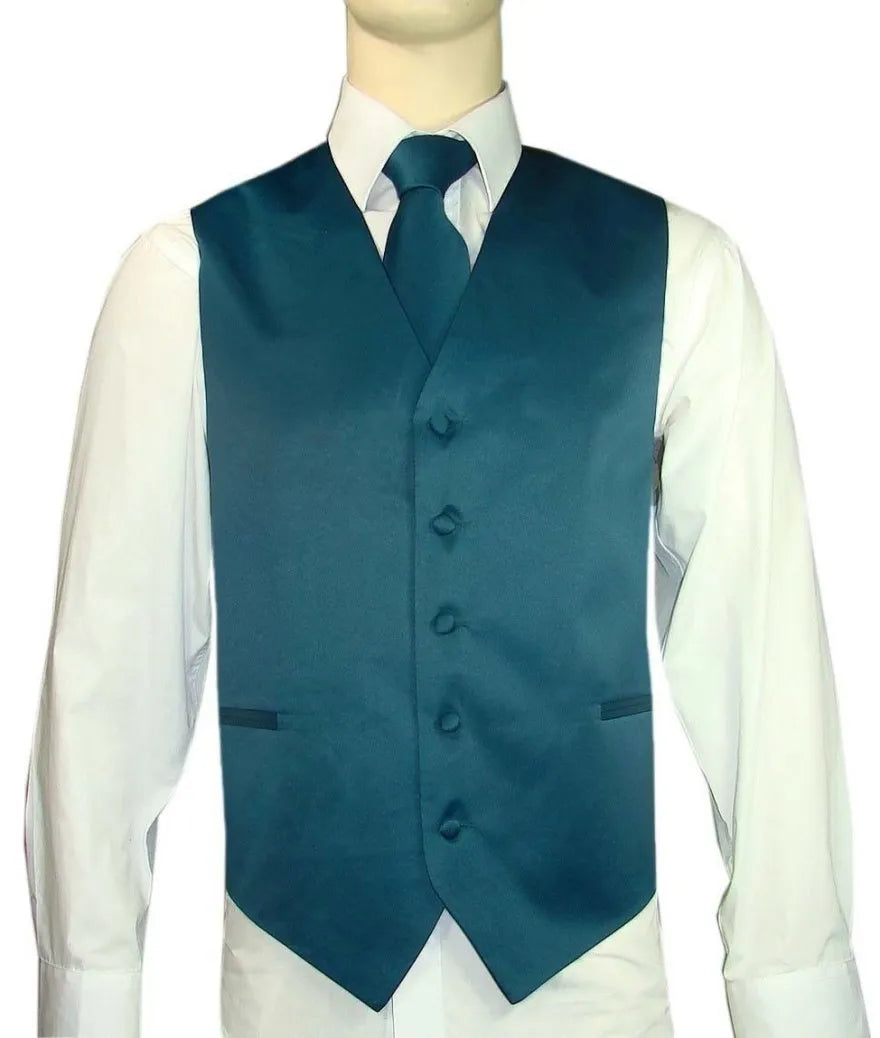 Product Image for Men’s Vest & Tie Set – Greens-Cool | KCT Menswear