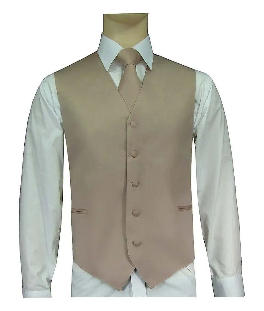 Product Image for Men’s Vest & Tie Set – Browns | KCT Menswear