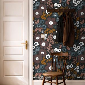 Product Image for Autumn Arrangement | Moody Floral Removable Wallpaper for Kitchen, Bedroom, Doors, Walls, DIY Home Decor 1060a