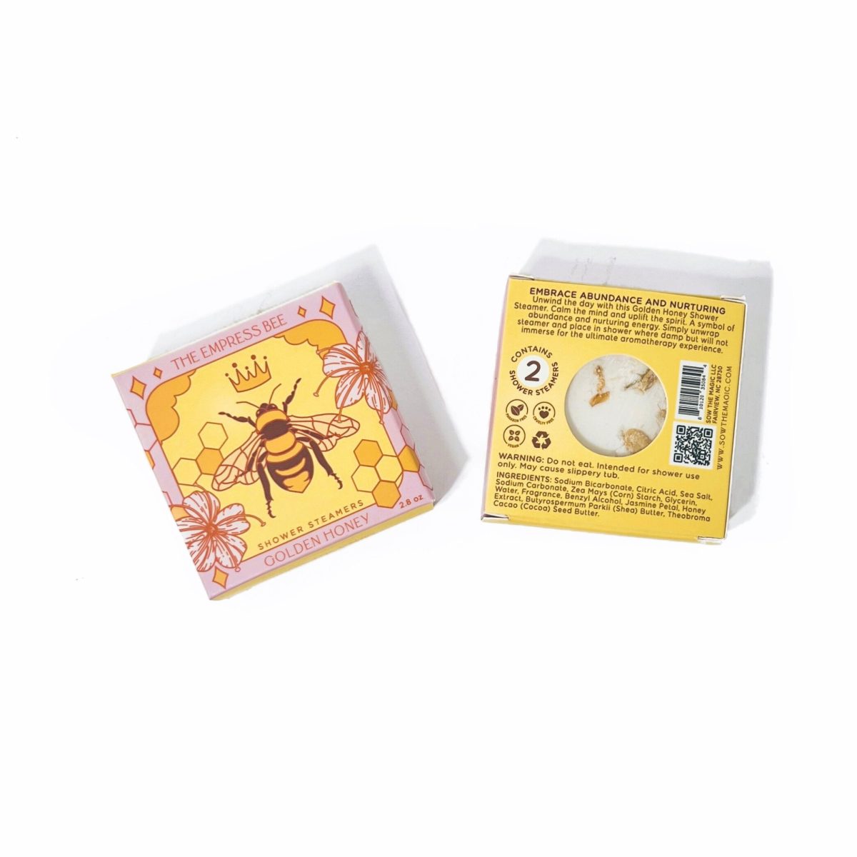 Product Image for The Empress Bee Shower Steamer Set in Golden Honey