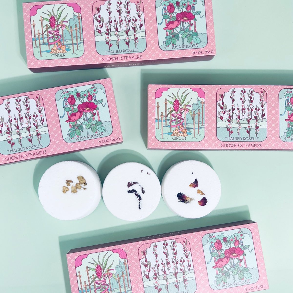 Product Image for Floral Tarot Shower Steamer Trio With Botanicals